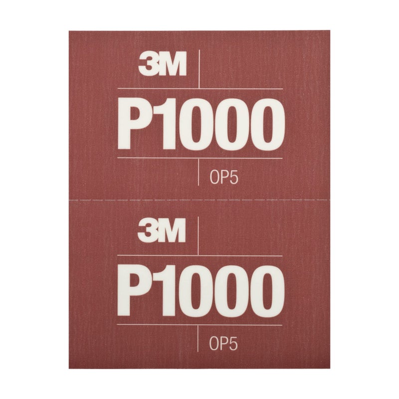 3M Hookit Flexible Abrasive Hand Sheet 34340, 5.5 in x 6.8 in, 800+ Grade, 25 Pack, Long Lasting, Blend Sanding, Blending